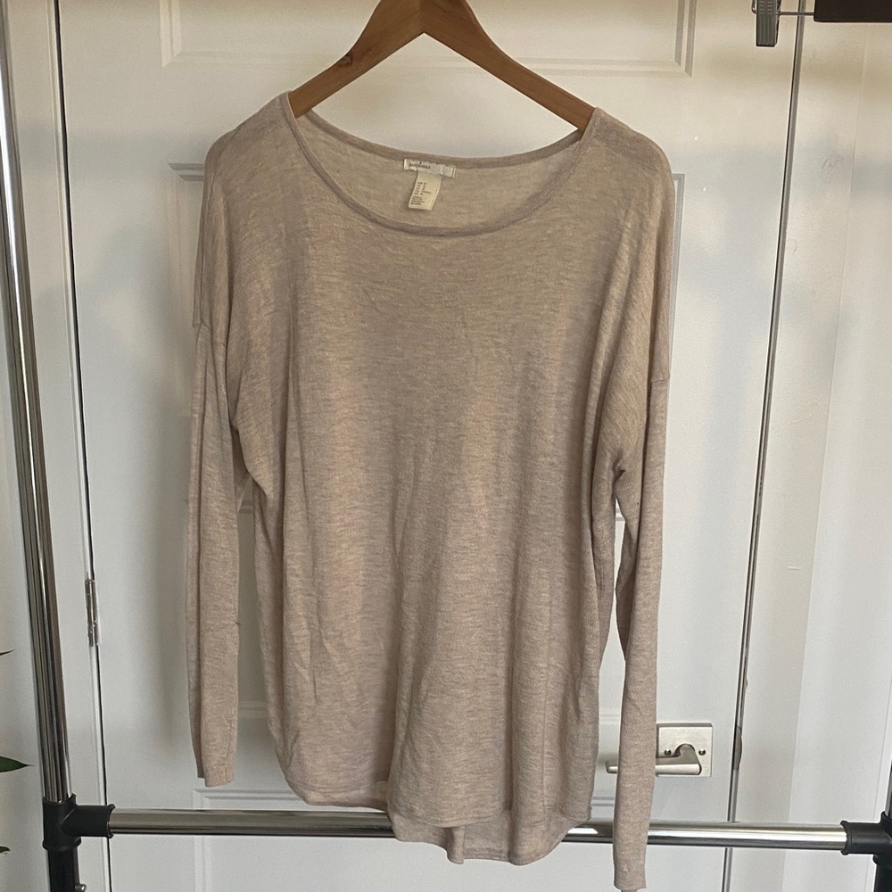 Light Beige Long Sleeve Women’s Top